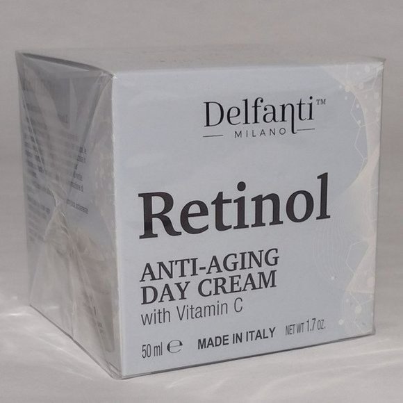 Anti-Aging Day Cream with Vitamin C  1.7 fl oz Delfanti RETINOL Milano - Picture 3 of 5